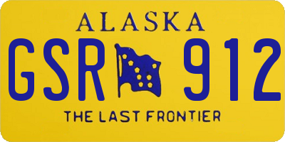AK license plate GSR912