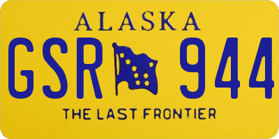 AK license plate GSR944