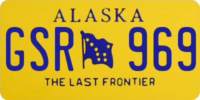 AK license plate GSR969