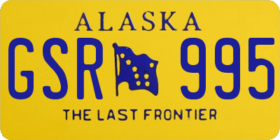 AK license plate GSR995
