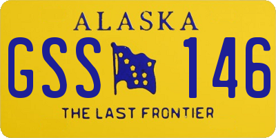 AK license plate GSS146