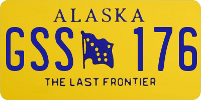 AK license plate GSS176