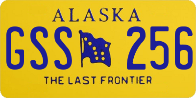 AK license plate GSS256
