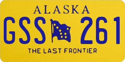 AK license plate GSS261
