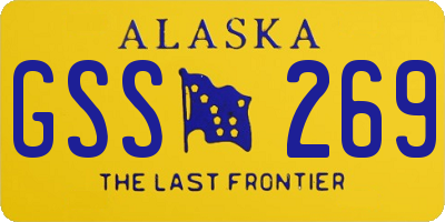 AK license plate GSS269