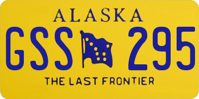 AK license plate GSS295