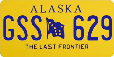 AK license plate GSS629