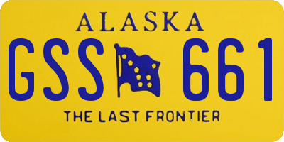 AK license plate GSS661