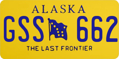 AK license plate GSS662