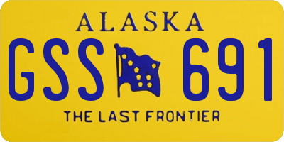 AK license plate GSS691