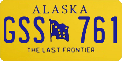AK license plate GSS761