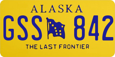 AK license plate GSS842