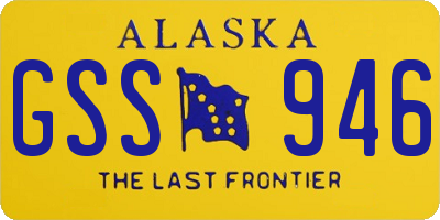 AK license plate GSS946