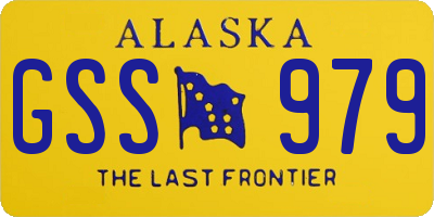 AK license plate GSS979