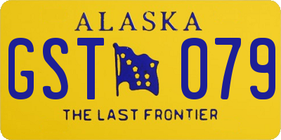 AK license plate GST079