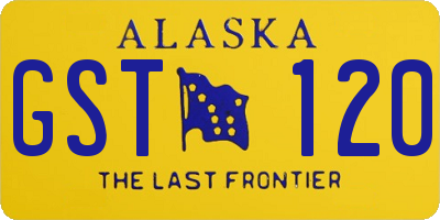 AK license plate GST120