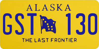 AK license plate GST130