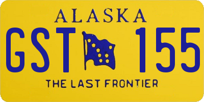 AK license plate GST155