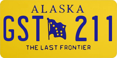 AK license plate GST211