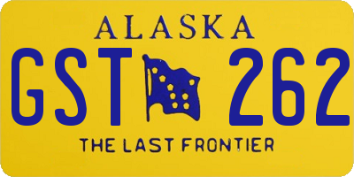 AK license plate GST262