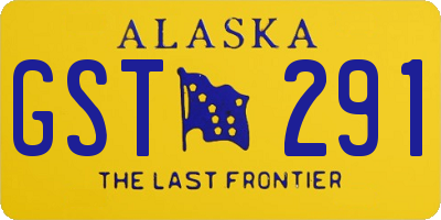 AK license plate GST291