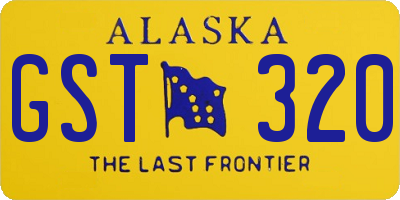 AK license plate GST320