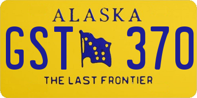 AK license plate GST370
