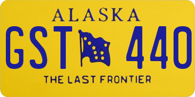 AK license plate GST440