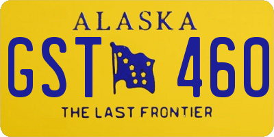 AK license plate GST460