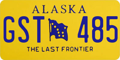 AK license plate GST485