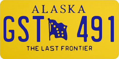 AK license plate GST491