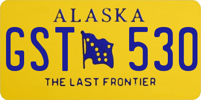 AK license plate GST530