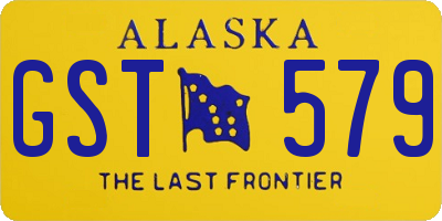 AK license plate GST579