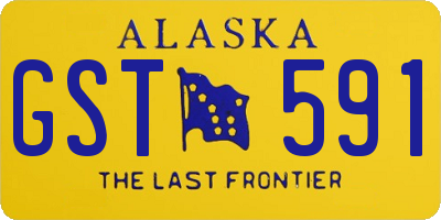 AK license plate GST591