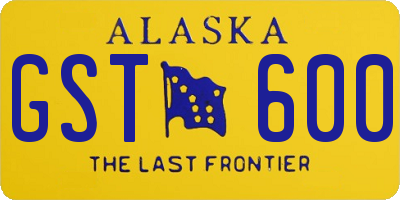 AK license plate GST600