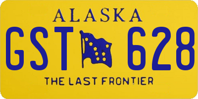 AK license plate GST628