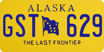 AK license plate GST629