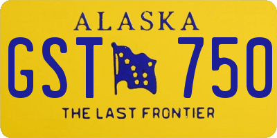 AK license plate GST750
