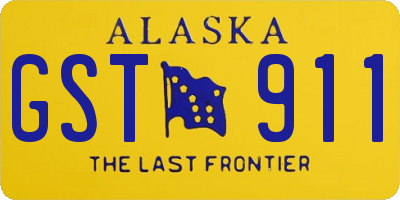 AK license plate GST911