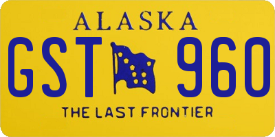 AK license plate GST960