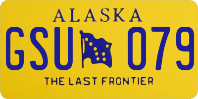 AK license plate GSU079