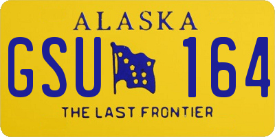 AK license plate GSU164