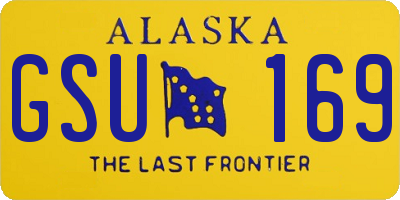 AK license plate GSU169