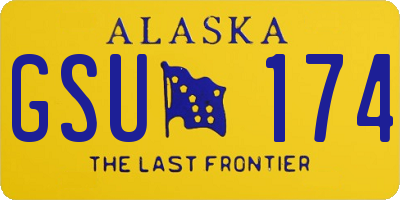 AK license plate GSU174