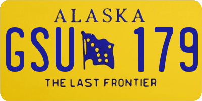 AK license plate GSU179