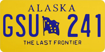 AK license plate GSU241