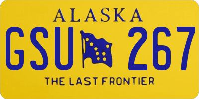 AK license plate GSU267