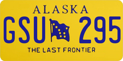 AK license plate GSU295