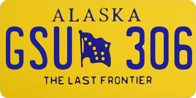 AK license plate GSU306