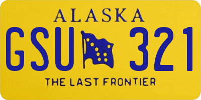 AK license plate GSU321